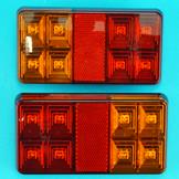 LED Autolamps 3 Function Rear Trailer Lamp - Pair