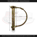 10mm Shaft Locking Pin