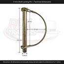 11mm Shaft Locking Pin