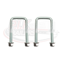 120mm Axle U bolts for Ifor Williams - Single Leaf