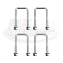 120mm Axle U bolts for Ifor Williams - Single Leaf