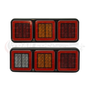 LED Triple Neon Glo Lamps with Twin Fog & Reverse