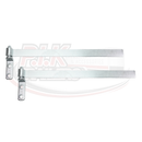 18" Strap Hinge with Bolt-on Gudgeon Pin - Zinc Plated