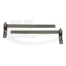 18" Strap Hinge with Gudgeon Pin - Weld-on or Bolt-on - Self-coloured