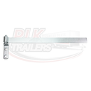 18" Strap Hinge with Bolt-on Gudgeon Pin - Zinc Plated
