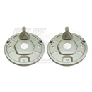 200x50mm Weld-on Back Plates for Ifor Williams - 44mm Hole Centre