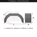 Mudguards for 10" Trailer Wheels - Standard