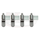 2" Strap Hinge with Weld-On Gudgeon Pin - Standard or Heavy Duty