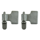 2 x Heavy Duty Spade Paddle Hinge & 12mm Gudgeon Pin - Weld On Trailers, Trucks