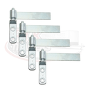 6" Strap Hinge & Bolt-on Gudgeon Pin - Zinc Plated
