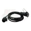 8 Pin Plug & Flying Socket Extension Lead - Various Lengths