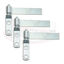 6" Strap Hinge & Bolt-on Gudgeon Pin - Zinc Plated