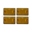 75mm x 46mm Reflector Self Adhesive/Screw-on
