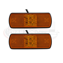 Premium LED Marker Lamp - 12v-24v - White, Amber - With or Without Bracket