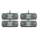 Premium LED Marker Lamp - 12v-24v - White, Amber - With or Without Bracket
