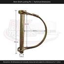 8mm Shaft Locking Pin