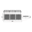 LED Triple Modular Lamps with Fog -12v/24v