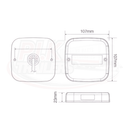 LED 12V Square Combi 3-Way Lamps