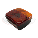 AJBA 'FP11' Rear Square Trailer Light - 4 functions - Wired/Quick-Fit