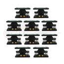 Door Retainer Plastic with Spring Claw - Black