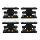 Door Retainer Plastic with Spring Claw - Black