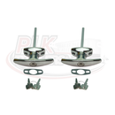 Chrome T Handle with Gasket & 2 Keys