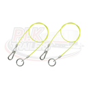 Yellow (Hi-Viz)  Trailer Breakaway Cable - Split Ring Fitting