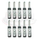 Bolt-on Gudgeon Hinge Pin - Zinc Plated - 12mm