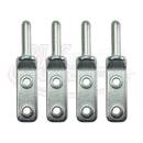 Bolt-on Gudgeon Hinge Pin - Zinc Plated - 12mm