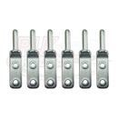 Bolt-on Gudgeon Hinge Pin - Zinc Plated - 12mm