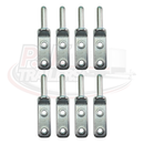 Bolt-on Gudgeon Hinge Pin - Zinc Plated - 12mm