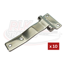 Raised Blade Hinges - Zinc Plated or Stainless Steel