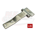 Raised Blade Hinges - Zinc Plated or Stainless Steel