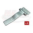 Raised Blade Hinges - Zinc Plated or Stainless Steel