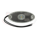 LED Oval Marker Lamp - 12v-24v - White or Amber
