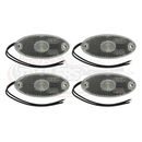 LED Oval Marker Lamp - 12v-24v - White or Amber