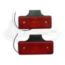 LED Slimline Marker Lamp on Bracket - 12v-24v - White, Amber, Red