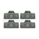 LED Slimline Marker Lamp on Bracket - 12v-24v - White, Amber, Red