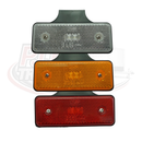 LED Slimline Marker Lamp on Bracket - 12v-24v - White, Amber, Red