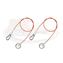 Red Trailer Breakaway Cable - Split Ring Fitting