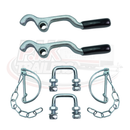 Ramp Closure Handles with Pipe Clips & Staples for Ifor Williams Horsebox