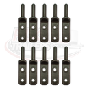 Bolt-on Gudgeon Hinge Pin - Self Coloured - 12mm