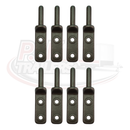 Bolt-on Gudgeon Hinge Pin - Self Coloured - 12mm