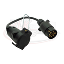 Short Adaptor Lead 7 Pin Plug & Socket for Detachable Towbars