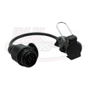 13 Pin Socket to 7 Pin Plug Short Extension Adaptor Lead for Detachable Towbars