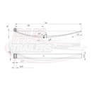 Ifor Williams Style Single Parabolic Trailer Leaf Spring - C90003