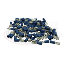 Spade Connectors Red or Blue - Packs of 50 or 100