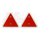 Red Triangle Reflectors with White Surround