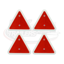 Red Triangle Reflectors with White Surround