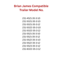 Brake Service Kit for Brain James Connect Triple Trailers